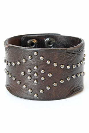 Leather Tribal Bracelet