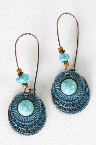 Gypsy Patina Drop Earrings