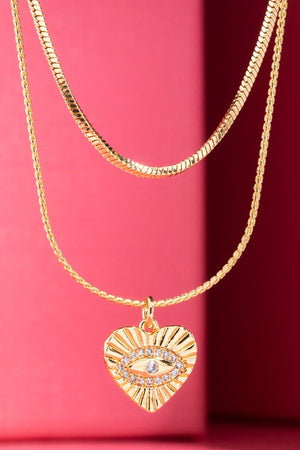 
                  
                    Load image into Gallery viewer, Pave Protective Eye Necklace
                  
                
