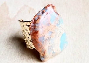 
                  
                    Load image into Gallery viewer, Aqua Terra Slab Ring (Handmade)
                  
                