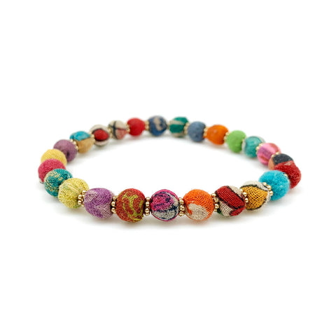 Kantha Stacking Bracelet