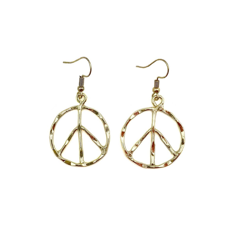 Peace Sign Earrings (Handmade)
