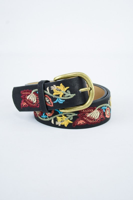 
                  
                    Load image into Gallery viewer, Floral Embroidered Belt
                  
                