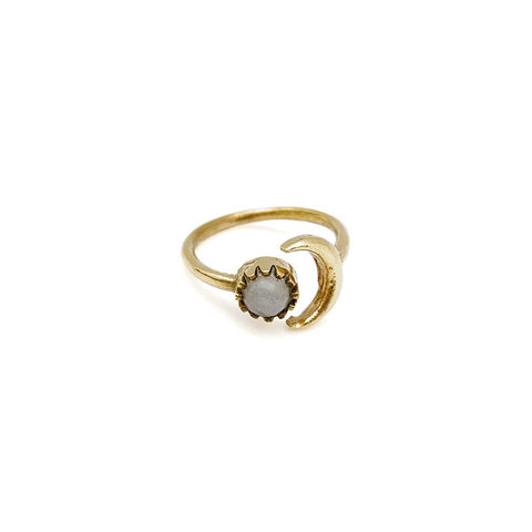 Tanvi Gold with Moonstone Ring