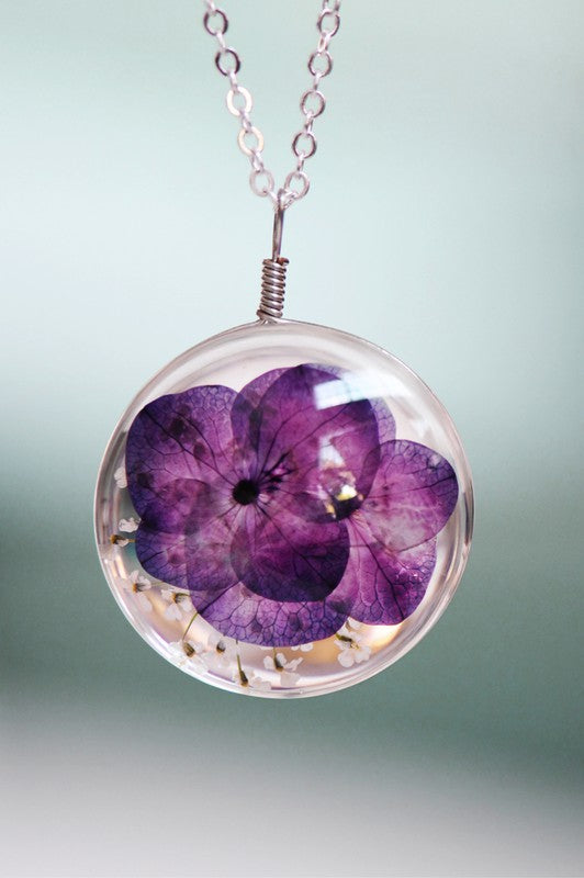 Real Flowers Botanical Necklace