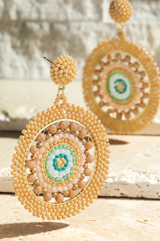 
                  
                    Load image into Gallery viewer, Dahlia Beaded Earrings
                  
                