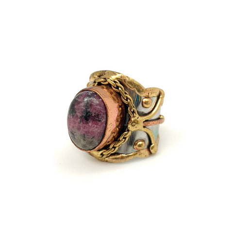 Rhodonite Stone Ring