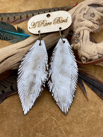 Handcut Leather Earrings
