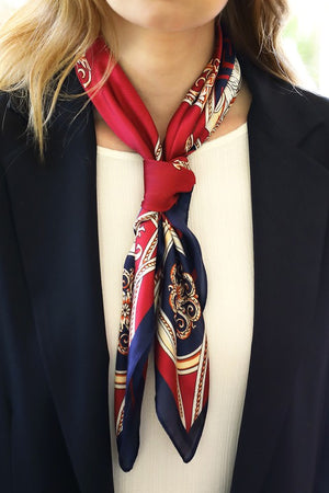 
                  
                    Load image into Gallery viewer, Scarlet Satin Scarf
                  
                