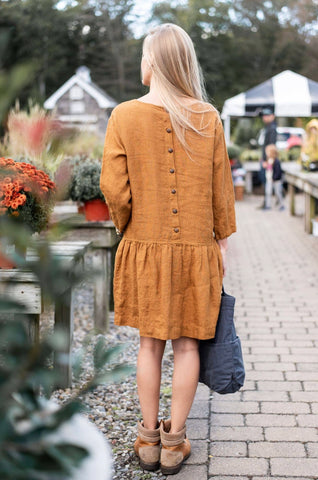 European Linen Dress