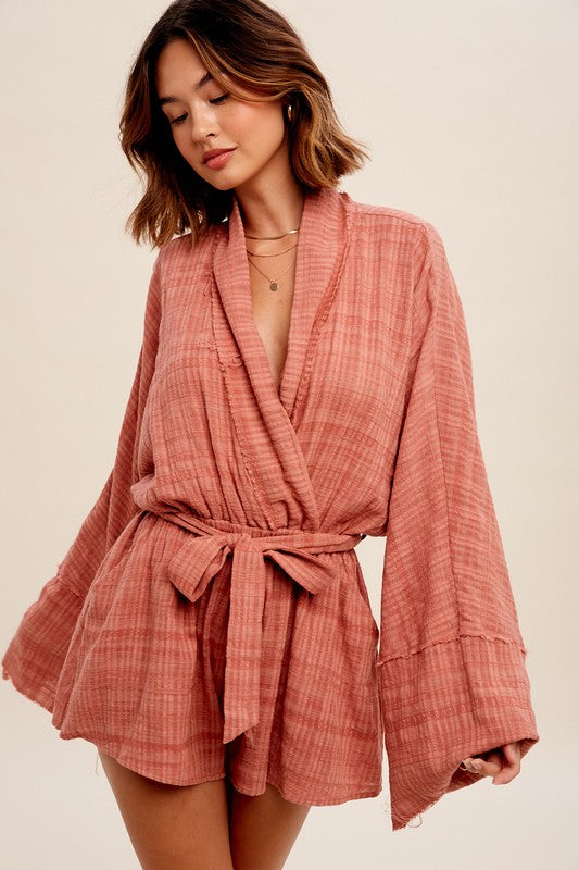 Call It Clay Textured Romper