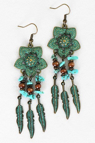 Patina Verdigris Earrings
