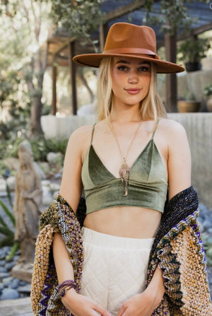 
                  
                    Load image into Gallery viewer, Boho Chic Bralette (Moss)
                  
                