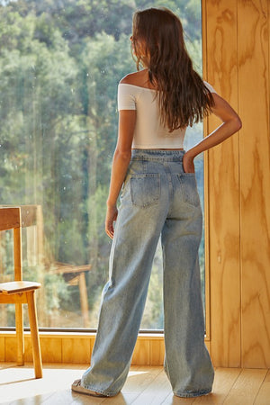 
                  
                    Load image into Gallery viewer, Hipster Wide Leg Jean
                  
                