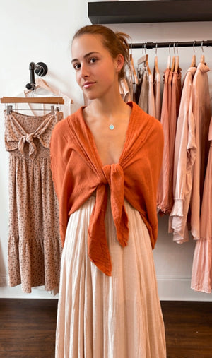 
                  
                    Load image into Gallery viewer, So Chic Kimono Wrap (Rust)
                  
                
